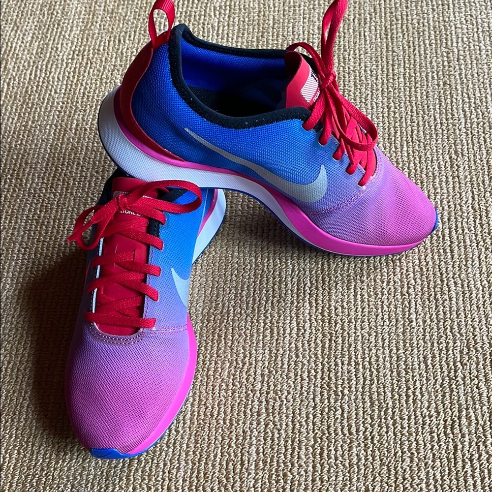 Nike Women's Shoes - Blue and Pink